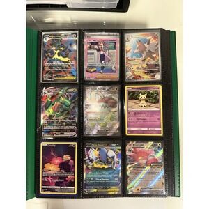 48 near mint pokemon cards mega lucario, irs, full arts, yuka morii mimikyu NM